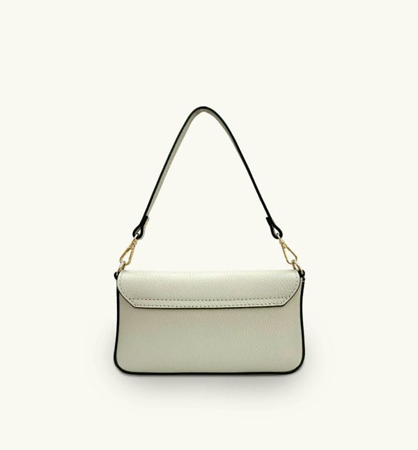 Apatchy London The Munro Leather Shoulder Bag - Stone