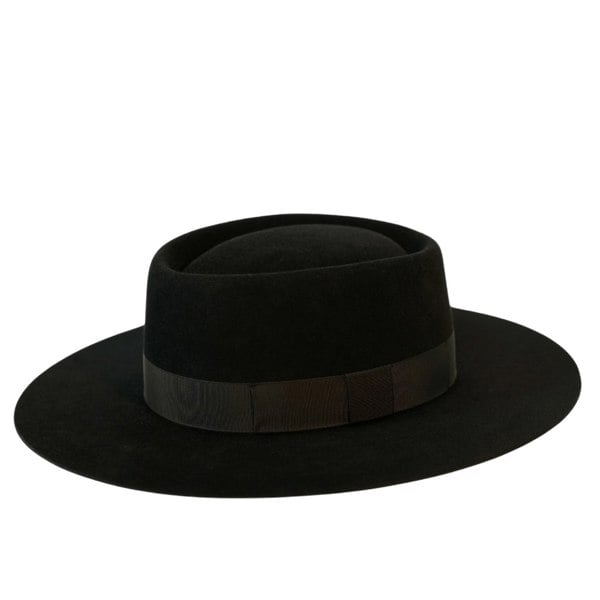 Gamble & Gunn Van Cleef Wide Brim Pork Pie Hat