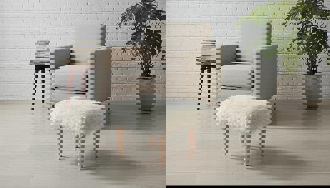 Luxury Velvet Teddy Pouffe for Bedroom, Office, and Kids’ Room - ISTOOLS