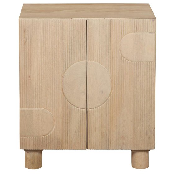 Wyld Haus Buffalo Small Natural Mango Wood 2 Door Cabinet