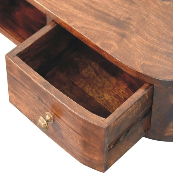 Artisan Furniture Lunar 2 Drawer Wall Mounted Chestnut Console