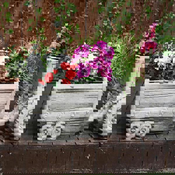 Large Tractor and Trailer Garden Planter Set