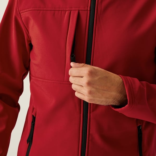 Regatta Men's Octagon II Waterproof Softshell Jacket - Classic Red / Black