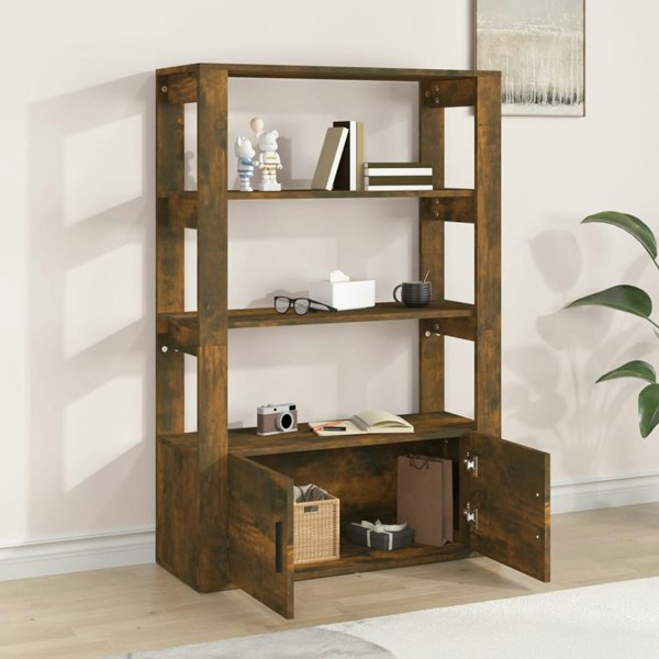 Berkfield Sideboard Smoked Oak 80x30x119.5 cm Engineered Wood