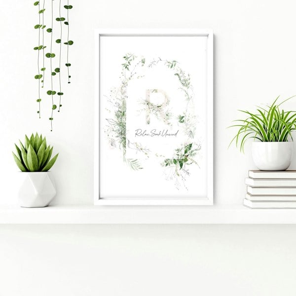 Bathroom art wall print