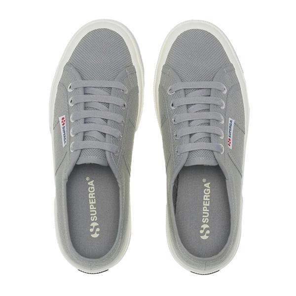Superga Unisex Adult 2750 Cotu Classic Vegan Trainers - Mid Grey/Avorio - 
