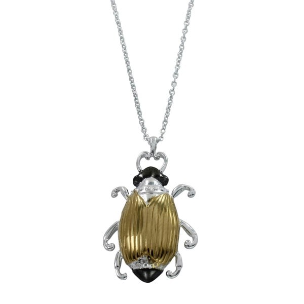 Gold Queen Beetle Necklace - Reeves & Reeves