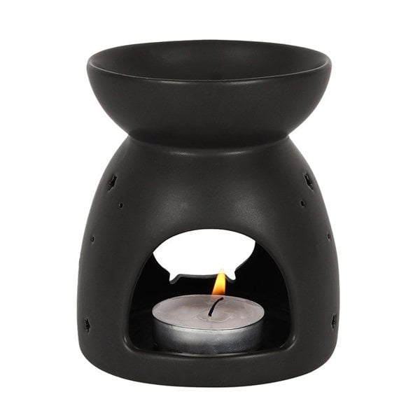 Serano Black Cauldron Cut Out Oil Burner