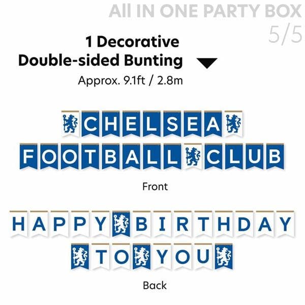 Chelsea FC All in One Party Box Set, Kitchen Accessories, Sports, Gift