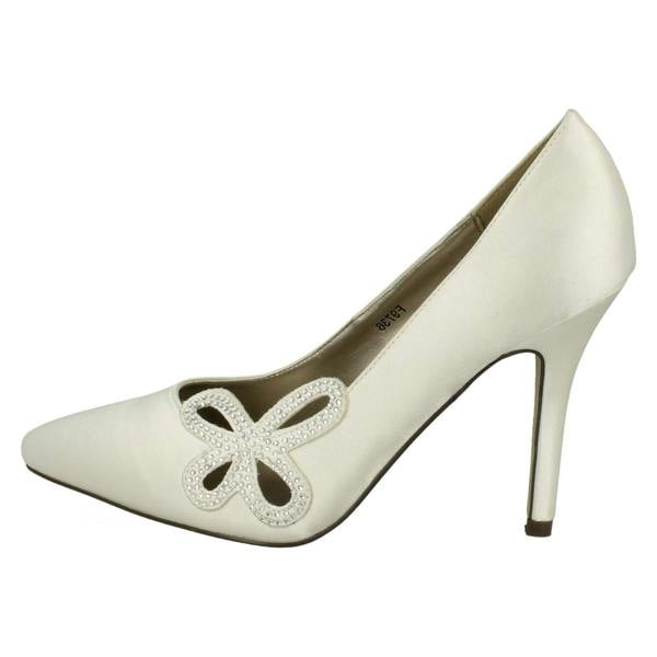 Anne Michelle Ladies Anne Michelle Court Shoes with Diamante Detail