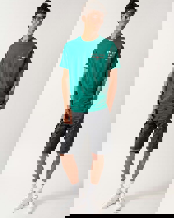 GANT Mens Graphic Short Sleeve T-Shirt - 322 Deep Green - CHO - Designer Mens T-Shirts & Tops