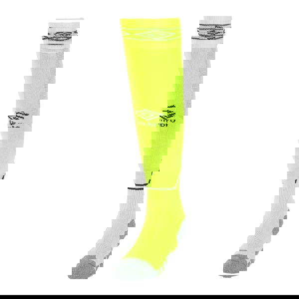Umbro Childrens/Kids Diamond Football Socks - Safety Yellow/Carbon