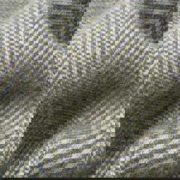 Evening Tales - Pure New Wool Blanket - Traditional Herringbone - Avocado - Heating & Plumbing London - Throw