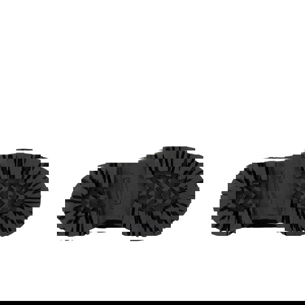 Embassy London Hatter Platform - Matt Blue & Grey & Gold - Women's Leather ankle Lace-up Boot with chunky cleated sole