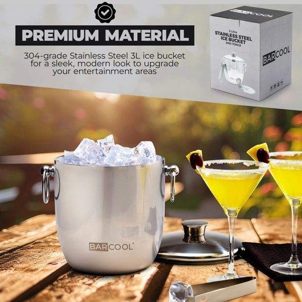 Subcold Barcool 3L Stainless Steel Ice Bucket