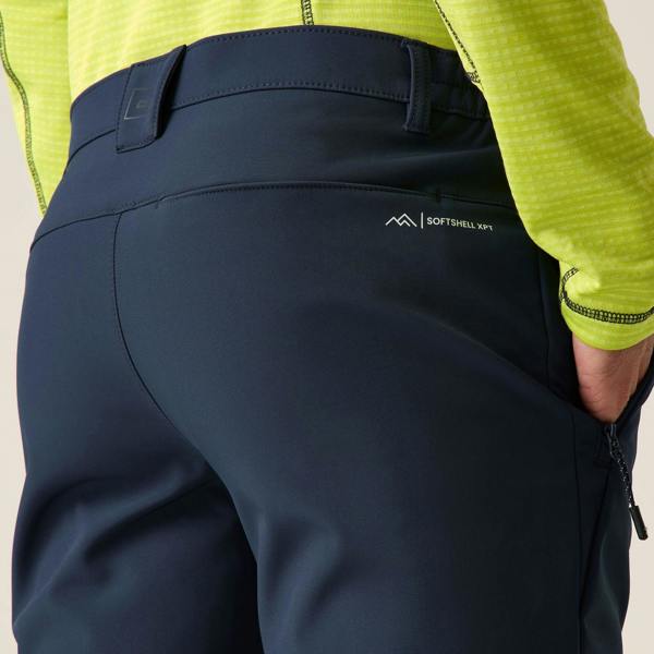 Regatta Mens Geo Softshell Hiking Trousers - Navy - 