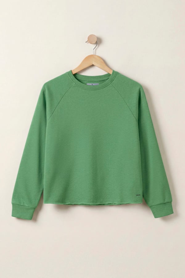 ENORSIA Raw Edge Sweatshirt
