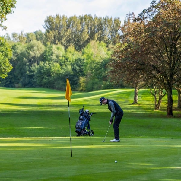 Virgin Experience Days Burger and 18 Holes on England's Oldest Municipal Golf Course for Two