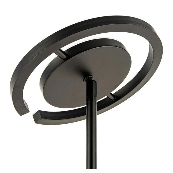 RGB and CCT Modern LED Floor Lamp in Matte Black with Remote Control Image 4