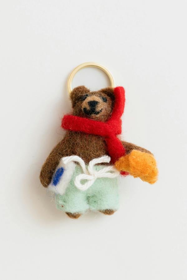 Beau The Bear Felt Keyring