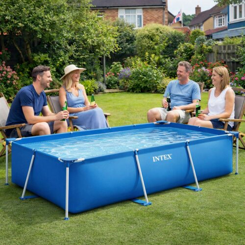 INTEX Rectangular Pool Metal Frame 260 X 160 X 65cm