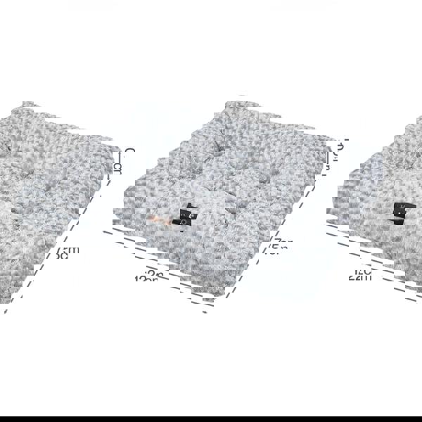 SKYLOS Large Dog Bed Plush Soft Rose Velvet Non-Slip Pet Crate Keneel Mat 4XL