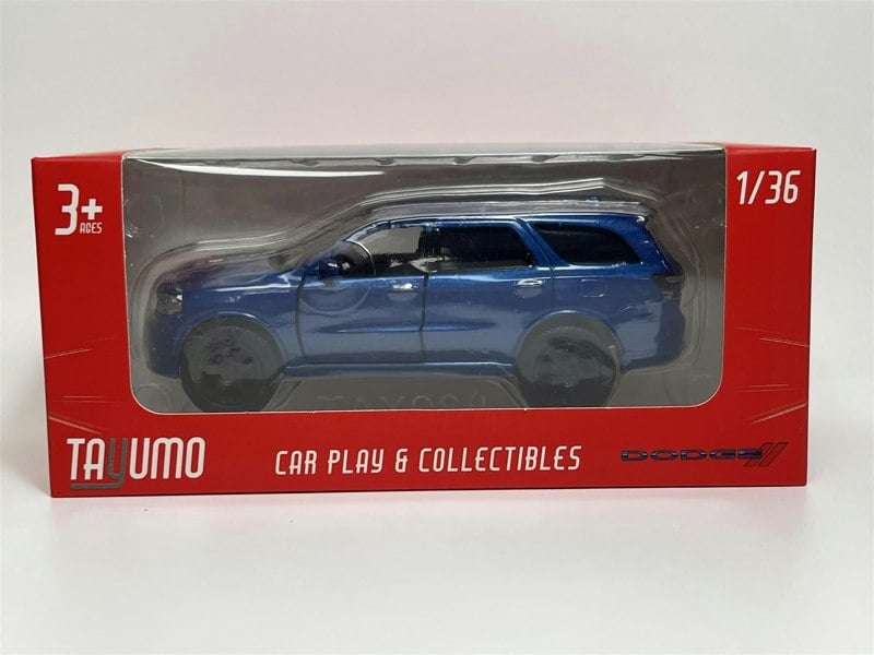 Tayumo Dodge Durango SRT Pull Back & Go Blue With Silver Stripe LHD 1:36 Tayumo 36145224