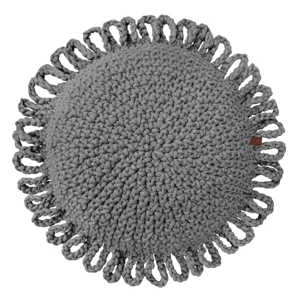 Zuri House Crochet kids cushion FUN | DARK GREY