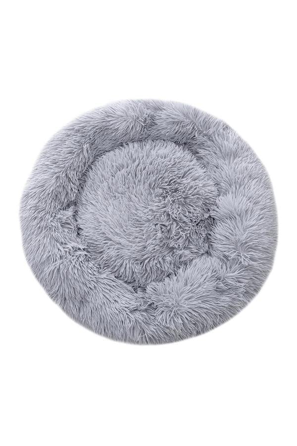 Living and Home 60x60cm Calming Cat and Dog Bed Doughnut Cuddler Round Plush Pet Bed