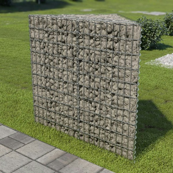 Berkfield Gabion Raised Bed Galvanised Steel 75x75x100 cm