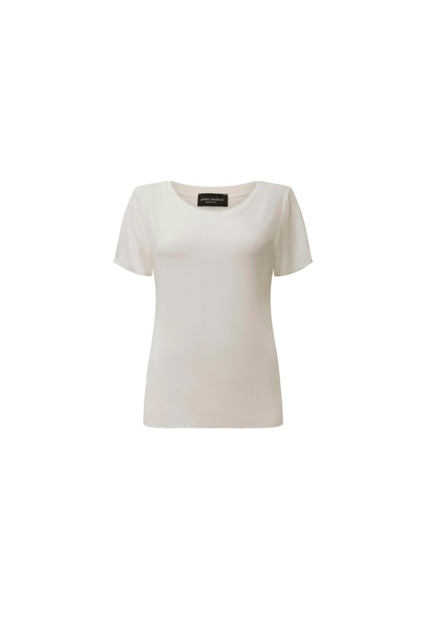 James Lakeland Short Sleeve White Top