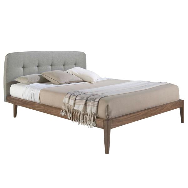 Angel Cerdá Grey Fabric Tufted Bed 7177