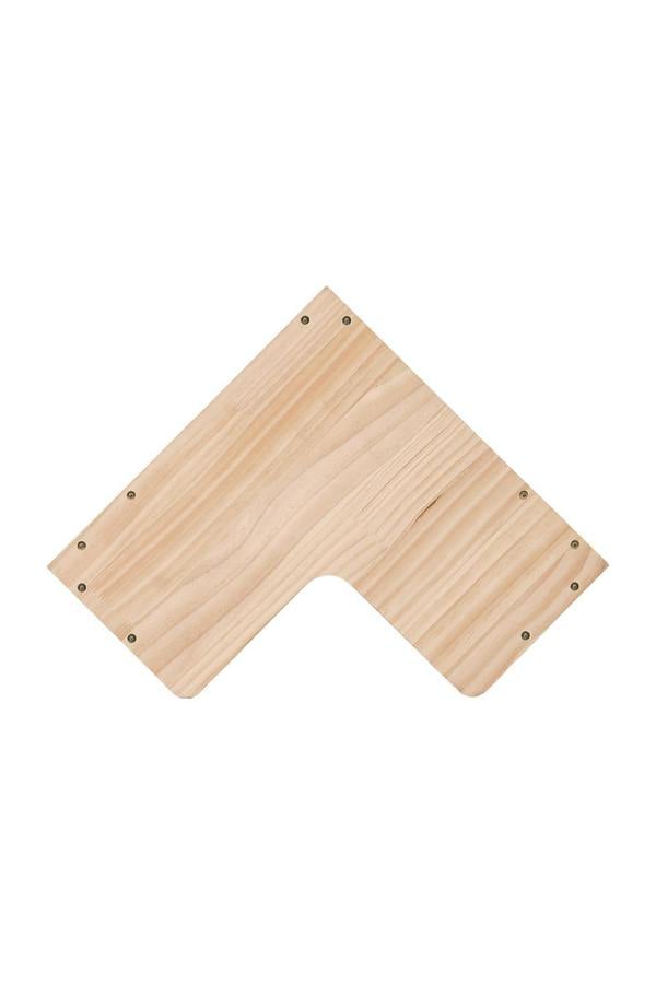 Living and Home 6/5/4-Tier L-shaped Corner Bookshelf Wooden Storage Rack Bookcase Holder Organizer