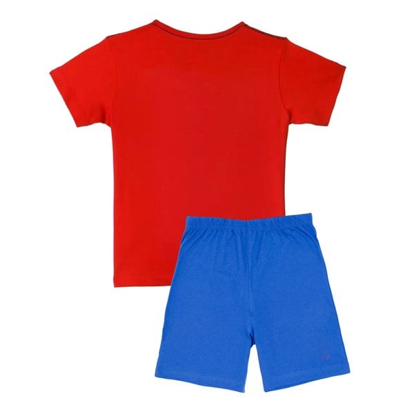 Spider-Man Boys Logo Short Pyjama Set - Blue/Red