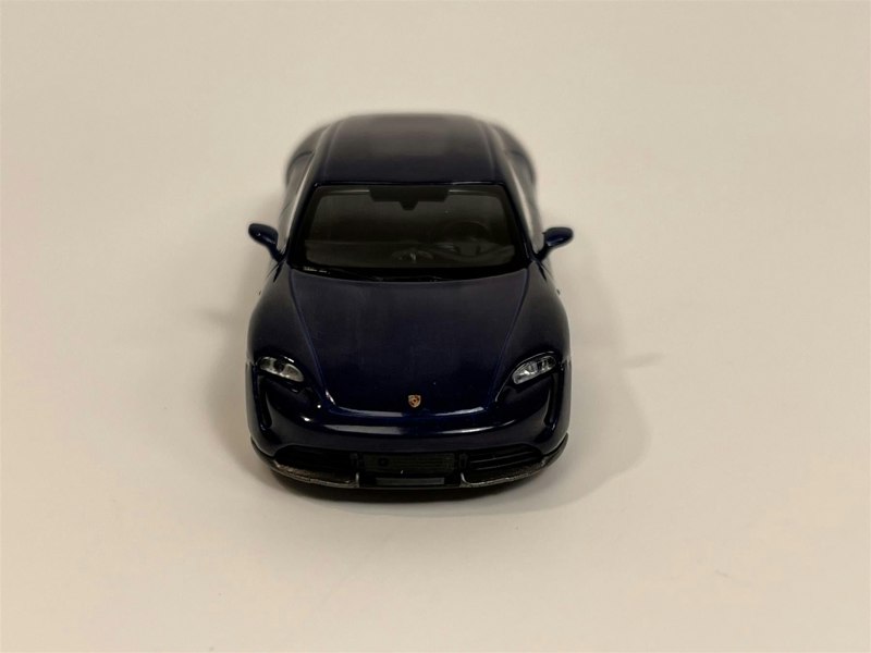 Mini GT Porsche Taycan Turbo S Gentian Blue Metallic 1:64 Scale Mini GT MGT00339L