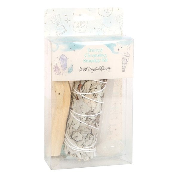 Serano Smudge Kit with Clear Quartz Crystal