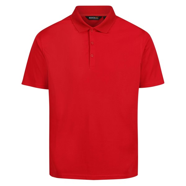 Regatta Mens Pro Moisture Wicking Polo Shirt - Classic Red