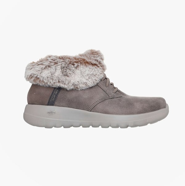 Skechers ON-THE-GO JOY - COZY CHARM Womens Boots Dark Taupe