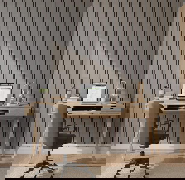 Panel Haus Premium Wide Slat 3-sided Wood Veneer Grey Oak Acoustic Wall Panel- 240cm x 30cm (2 pack)