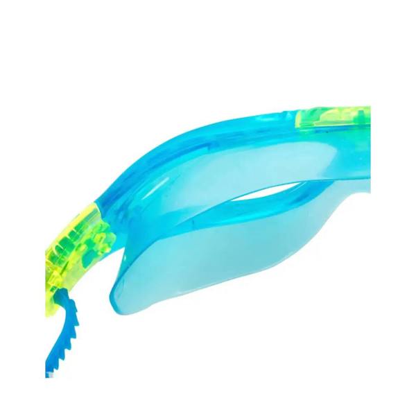 Aquafeel Endurance Pro II swim goggles in blue and green with clear lenses