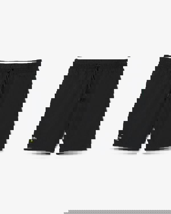 Lacoste Mens Light Quick-Dry Swim Shorts - Black/Green 964 | CHO | Designer Mens Shorts