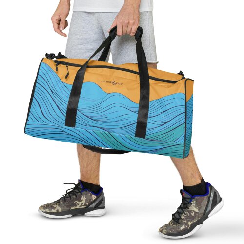 Anchor & Crew Deep Waves Pattern Weekender Duffle Bag