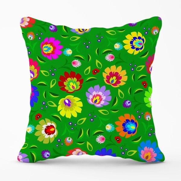 Warren Reed Polish Folk Floral Cushions