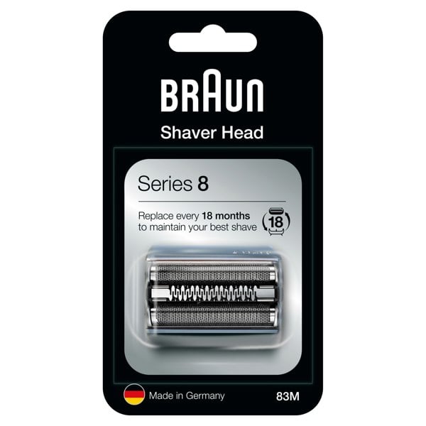 Braun Electric Shaver Head Replacement Part 83M, Silver