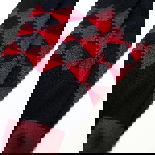 Jemsox Diamond Pattern Organic Cotton Mens Socks | Soft Comfort Top