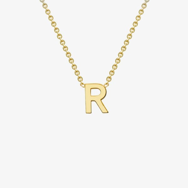 T. H. Baker 9ct Yellow Gold Mini Initial R Necklace 1.19.0167