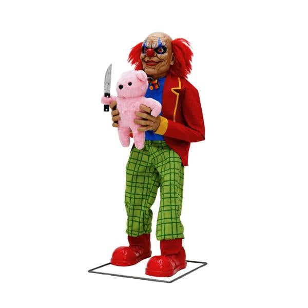 Samuel Alexander 4ft Tall Lunging Animated Clown Halloween Animatronic Decoration