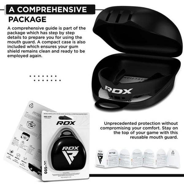 RDX Sports MOUTH GUARD ADULT BLACK