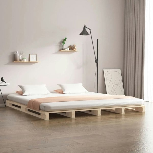 Berkfield Pallet Bed 120x190 cm Small Double Wood Pine