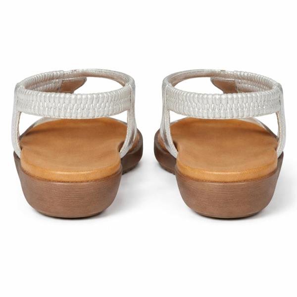 Cipriata Cipriata SERPENT Womens Slingback Sandals Silver
